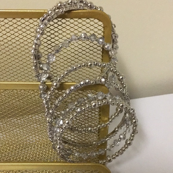 Silver Coil Wrap Bracelet